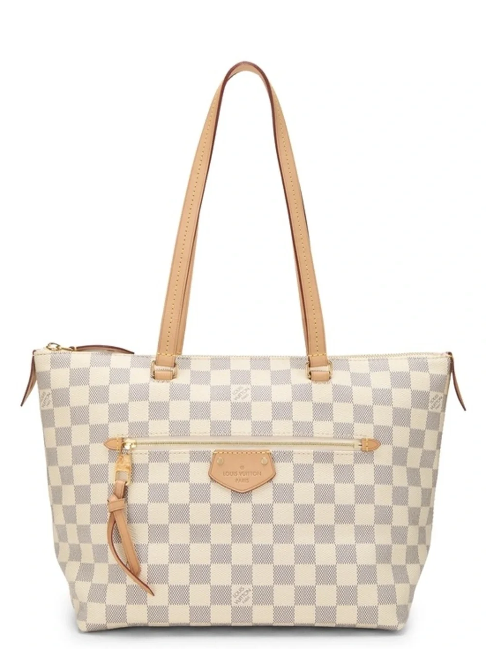 Louis Vuitton Iena MM Damier Azur Canvas Excellent Preowned 100% Authentic LV